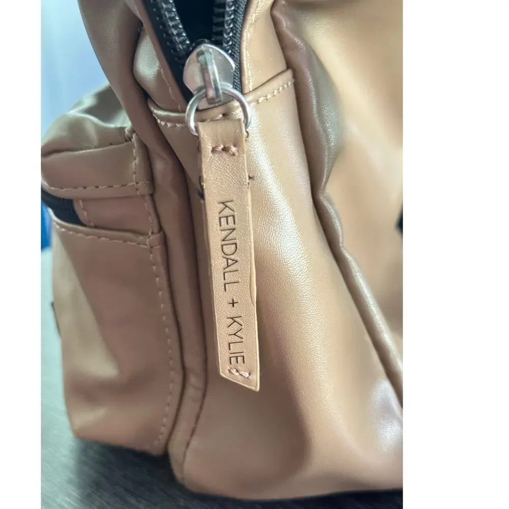 Kendall And Kylie Mini Backpack Camel Tan‎ Black